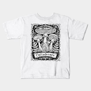 Cottagecore Mushrooms Kids T-Shirt